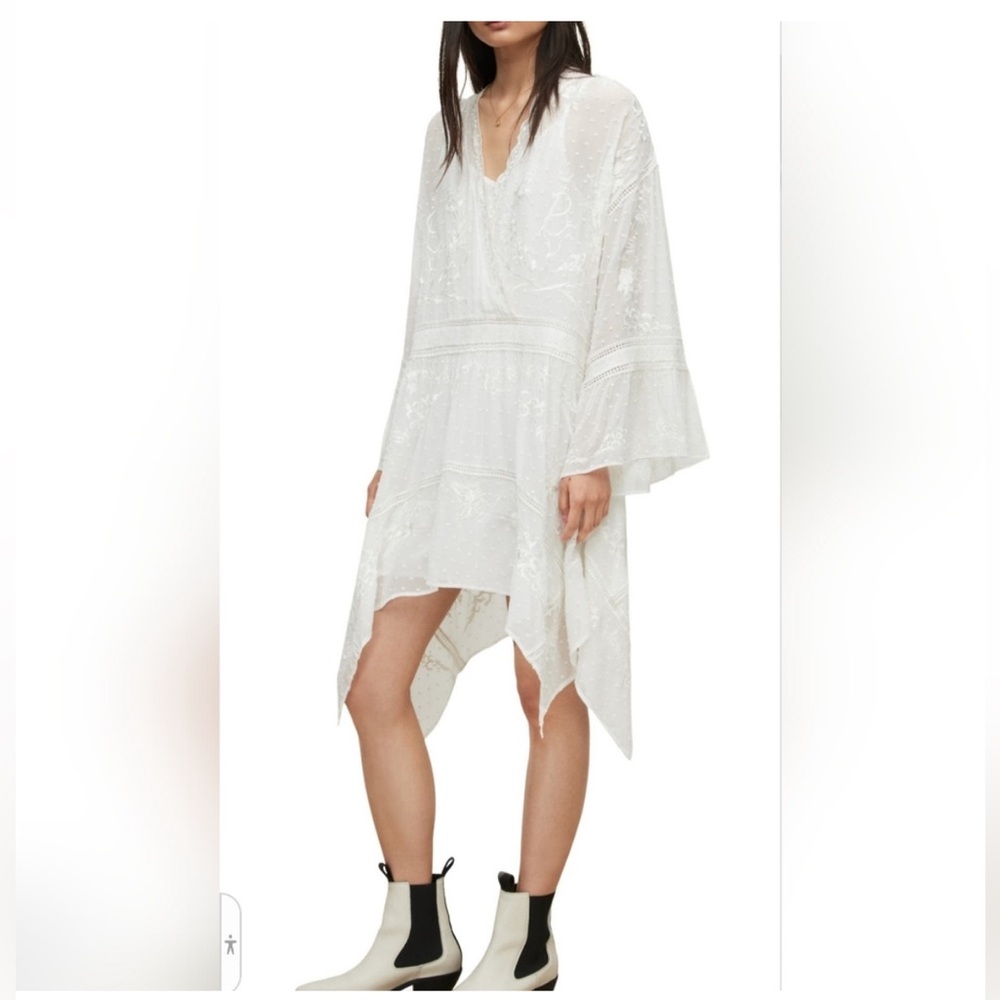 All saints dawn embroidered White Bohemian Dress